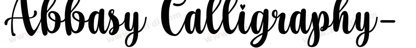Abbasy Calligraphy字体转换